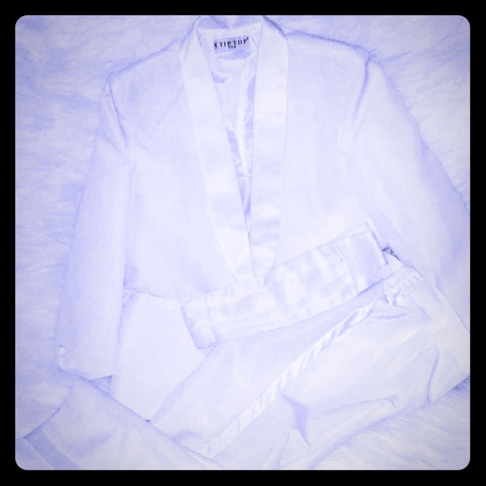Boys White Tuxedo Suit